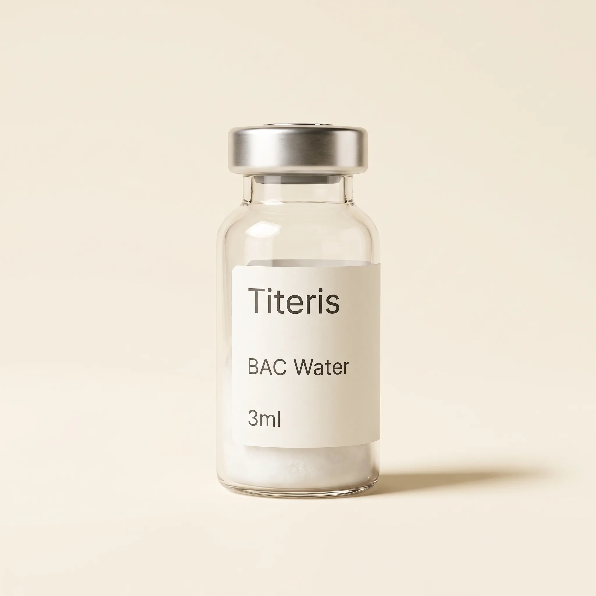 Bacteriostatisch water laboratoriumflacon Helderyn