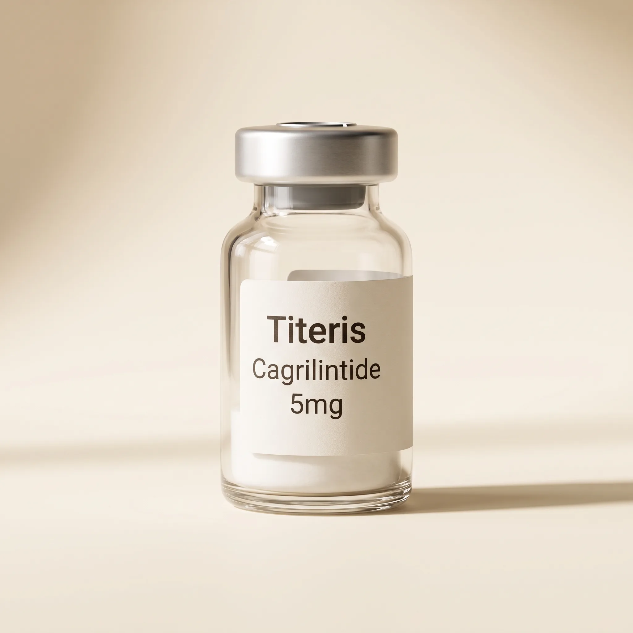 Cagrilintide onderzoeksverbinding injectieflacon Helderyn