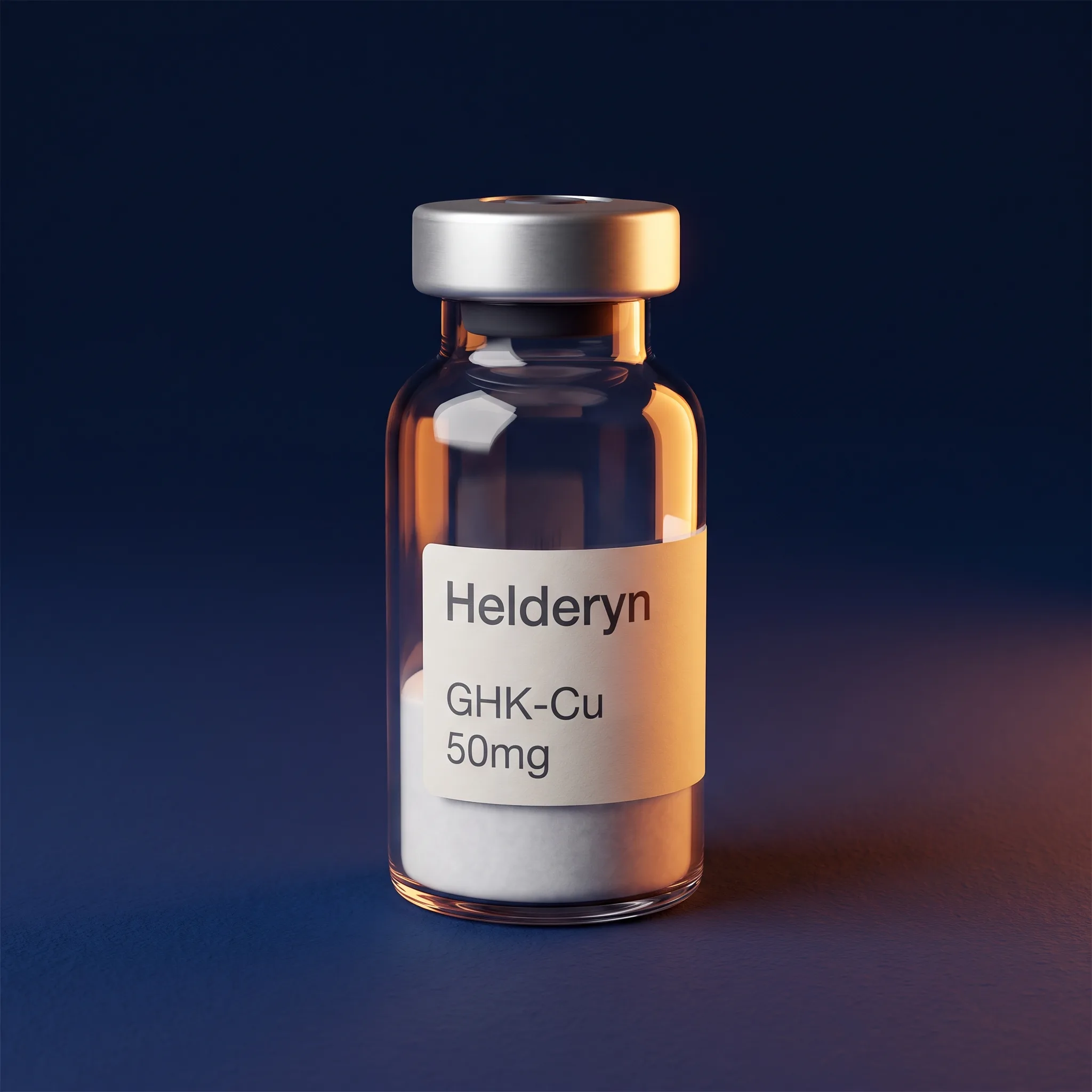 GHK-Cu research peptide vial