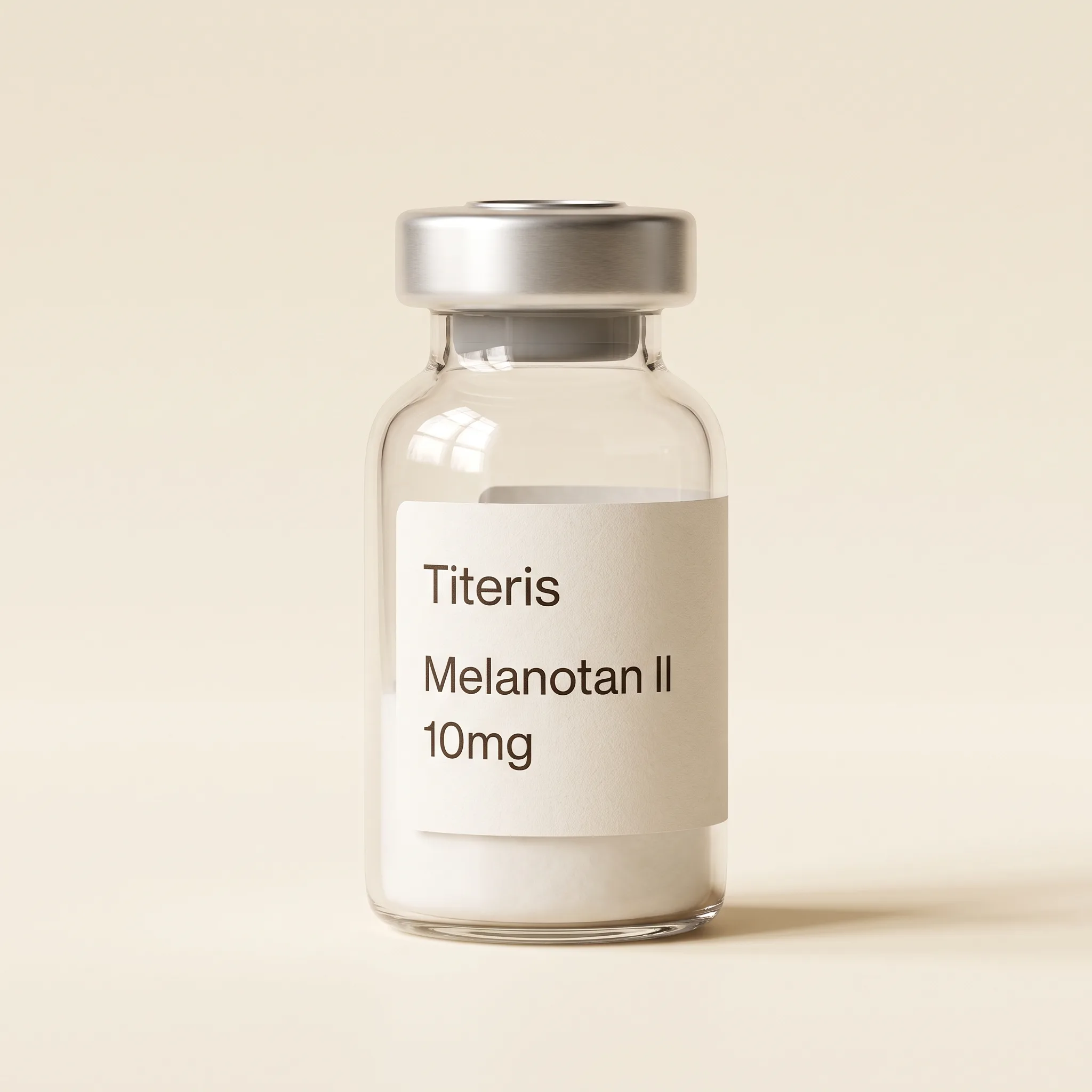 Melanotan II onderzoeksreferentiemateriaal injectieflacon Helderyn